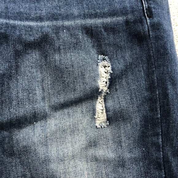 Democracy Womens Jeans Size 2 Distressed Skinny Leg Blue Denim Stretch Ankle - Picture 11 of 16